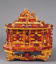 Barocke Truhe, spätes 17. Jahrhundert